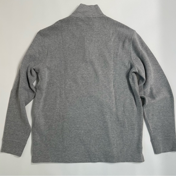 Polo Ralph Lauren Gray Quarter Zip Men Sweatshirt Cotton Sweater Large New Pony - Picture 8 of 16
